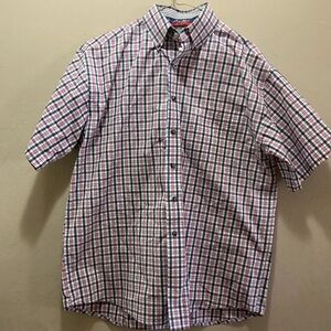 Wrangler Cowboy Cut Collection Short Sleeve Button Up Men’s Medium